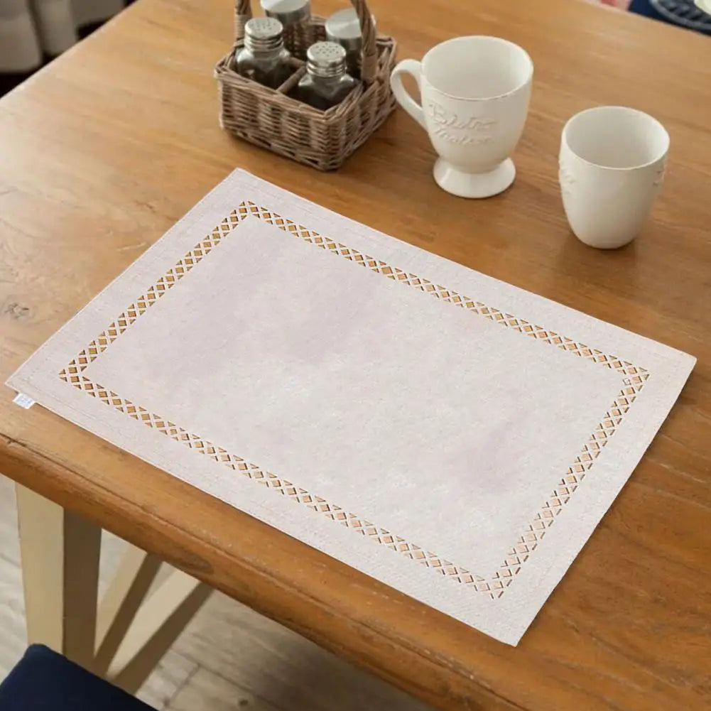 Geometric Hollow Out Square Coaster Pad