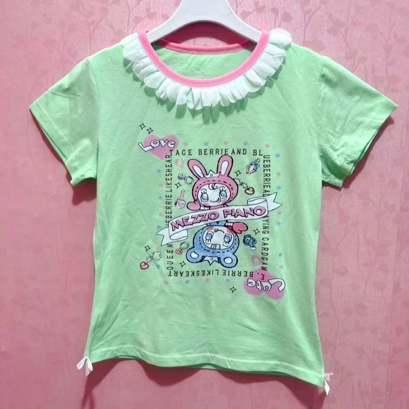 Sweet Kawaii Print Blouse