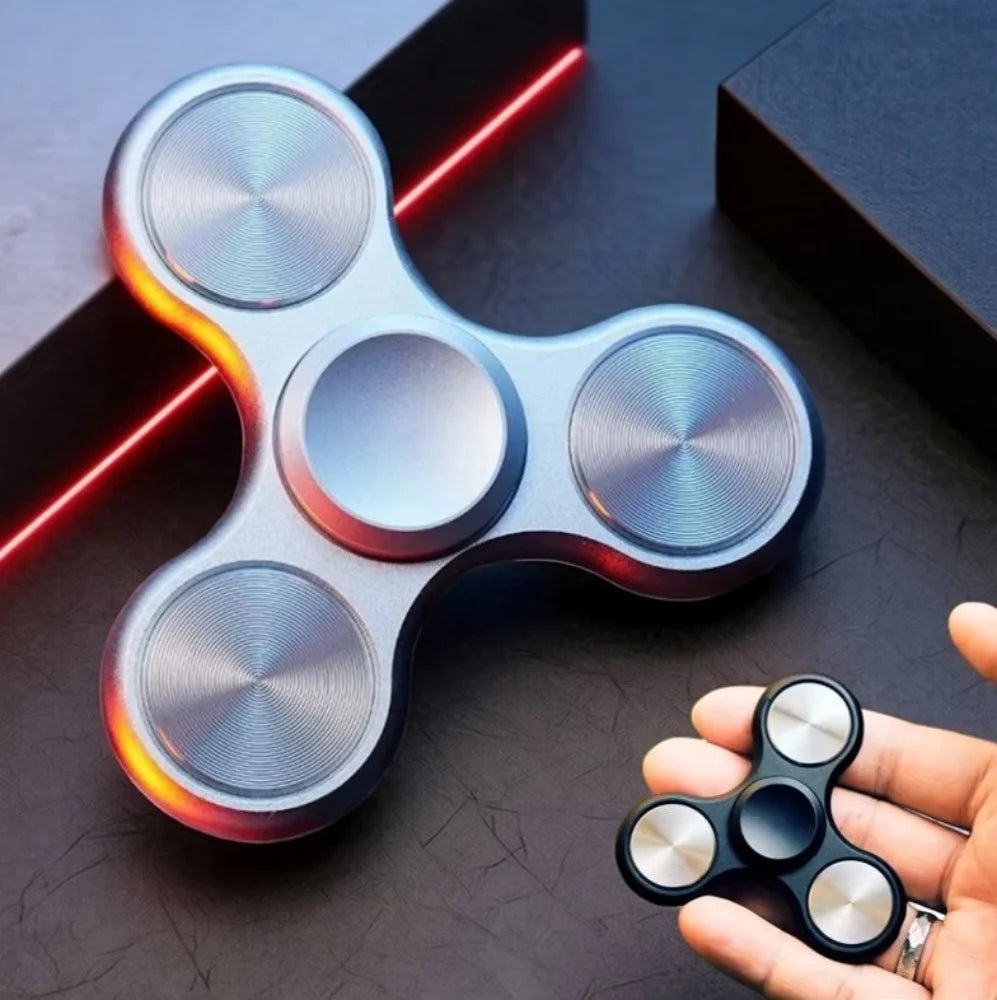 Aluminum Alloy Three-Leaf Fidget Spinner