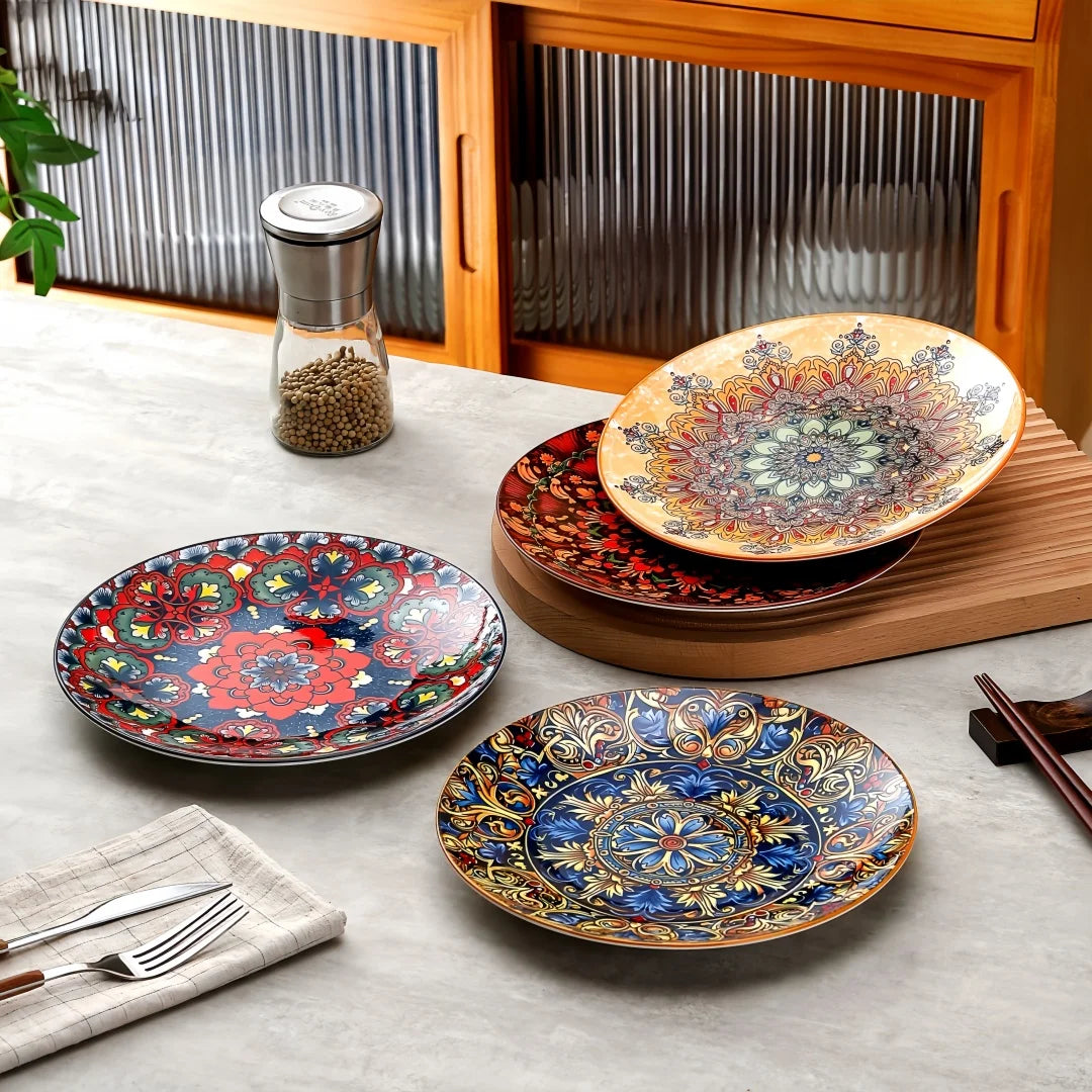 Bohemia ceramic large plate set