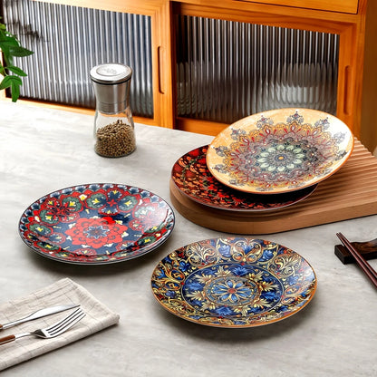 Bohemia ceramic large plate set