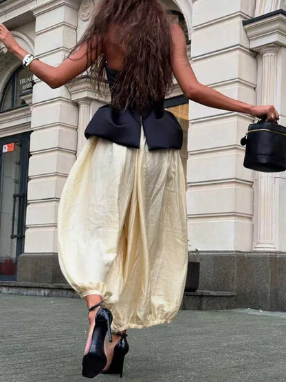 Elegant Sleeveless Hollow Out Loose 2Pc Set