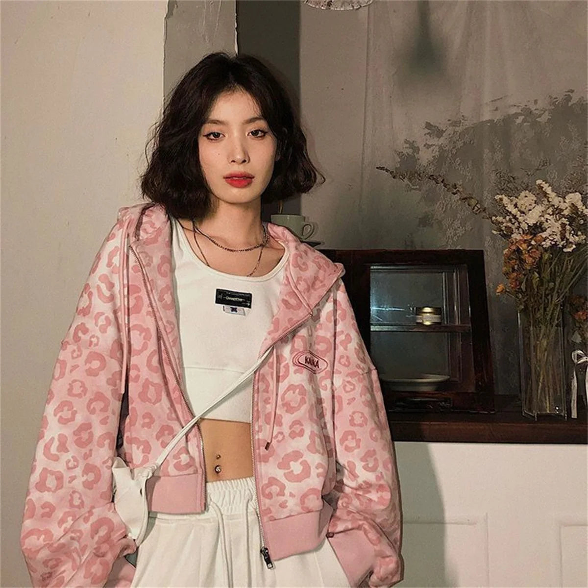 Leopard Print Hoodie