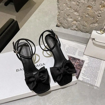 Silk Bow Sandals