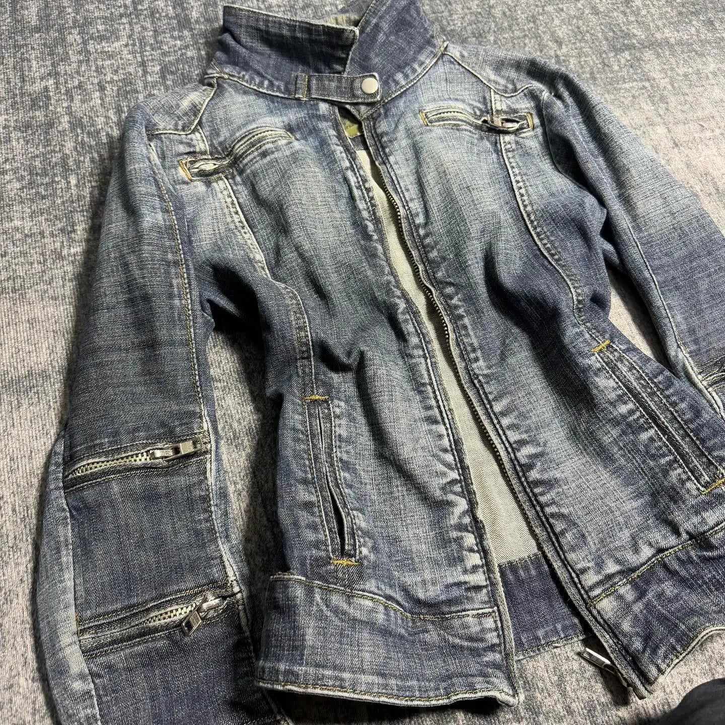 Washed Denim Coat