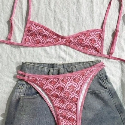 Flowers Printed Bikini