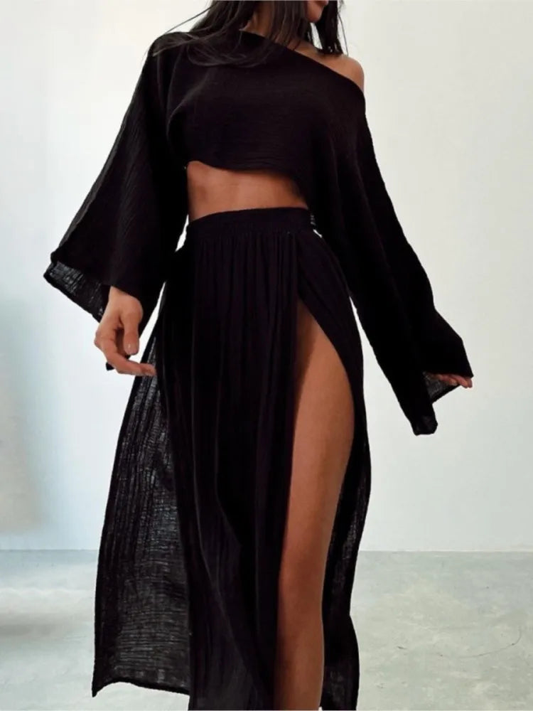 Conjunto de Falda Unicolor