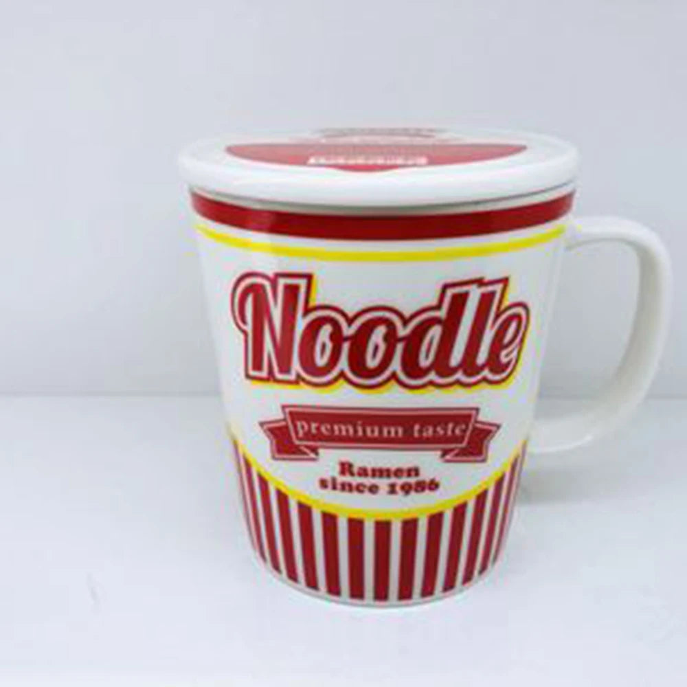 Cup Noodle-shaped Mug with Lid