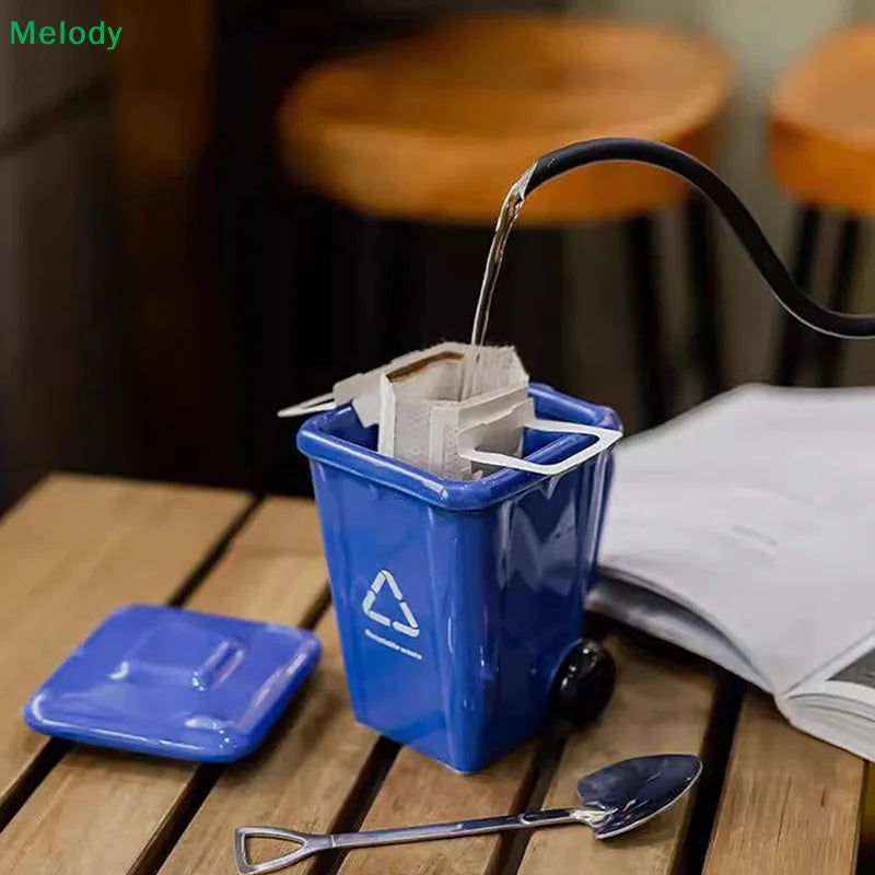 Trash Can Ceramic Mug