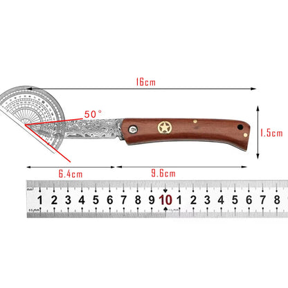 Damascus Steel Pocket Knife