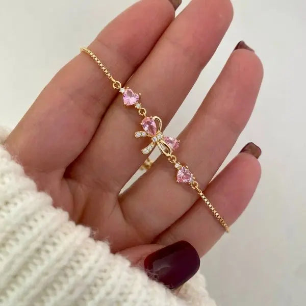 Pulsera Mariposa Cerezo Brillante