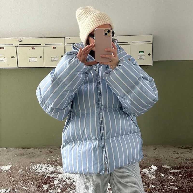 Striped Loose Coat