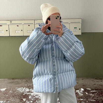 Striped Loose Coat