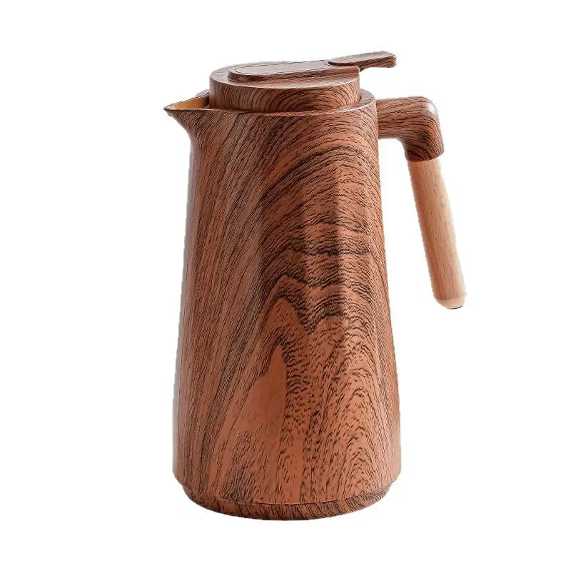 Wood grain thermal insulation pot