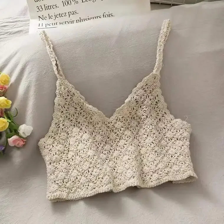 Top de tirantes finos HollowTassel