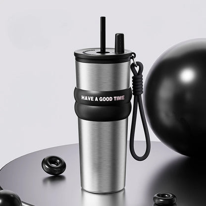 Thermos Bottle Straw Cup