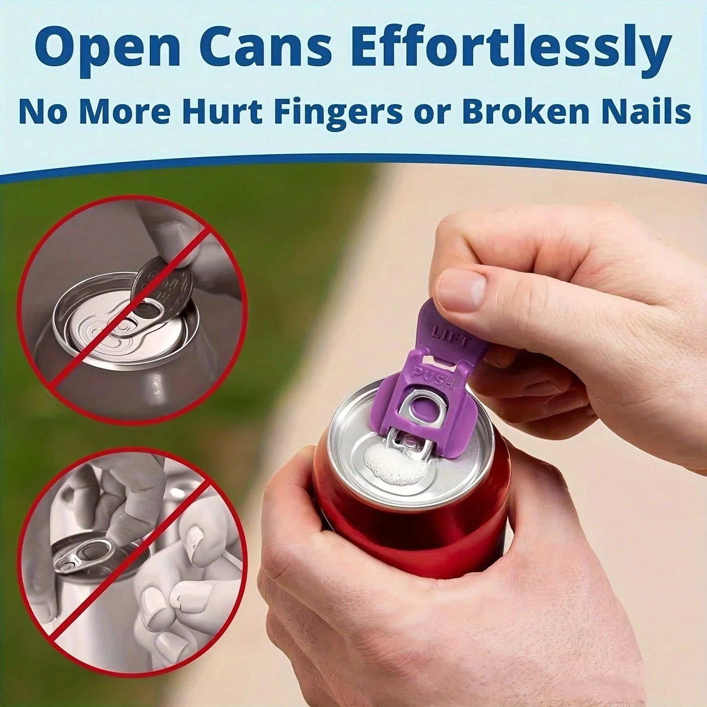 Beverage Can Opener With Protective Cover