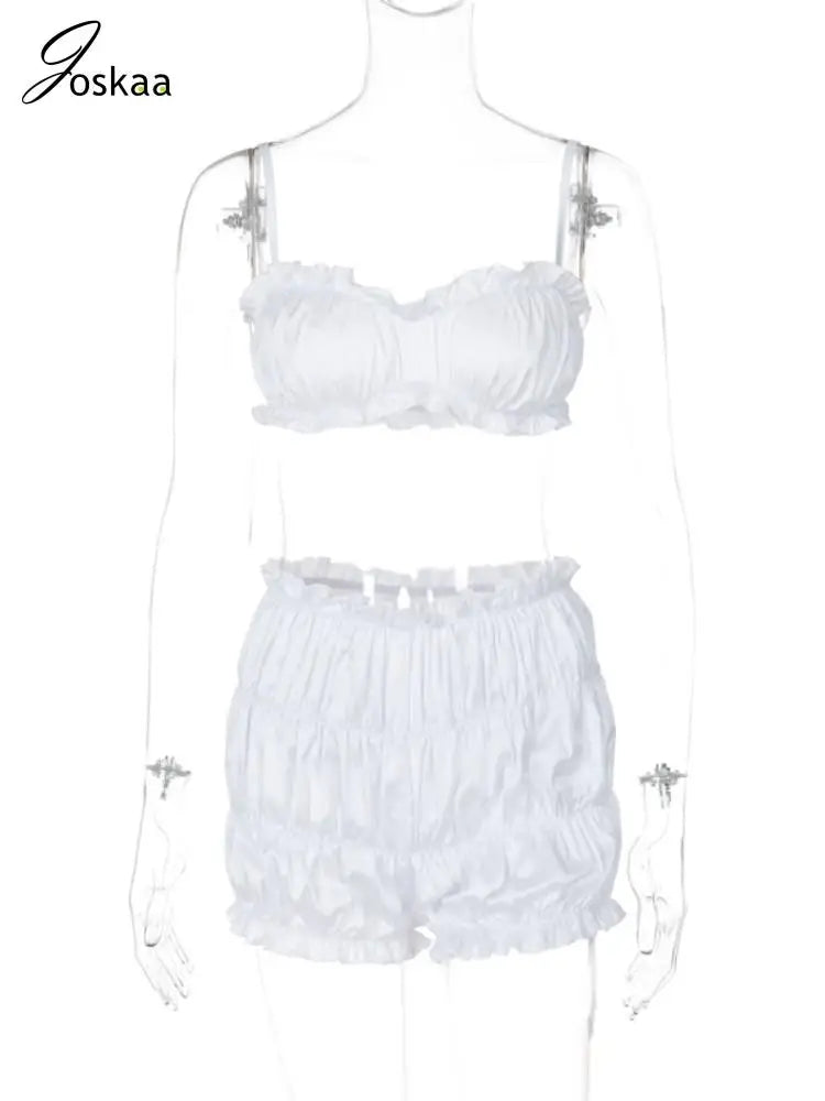 Conjunto plisado de dos piezas