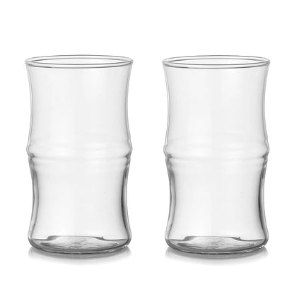 Bamboo Knot Glass Transparent Mug