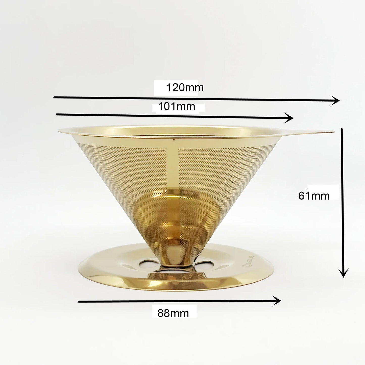 Reusable Coffee Filter Holder Double Layer Stainless Steel Coffee Tea Strainer