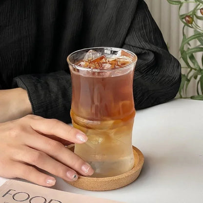 Bamboo Knot Glass Transparent Mug