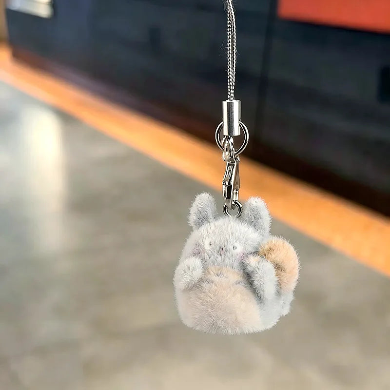 6PCS My Neighbor Totoro Flocked Charms