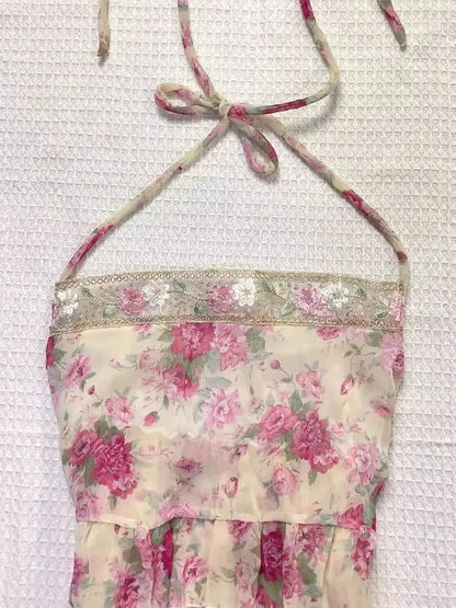 Floral Sleeveless Vest