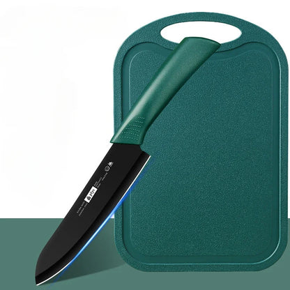 Stainless steel sharp fruit knife chopping board set