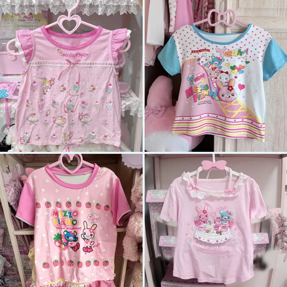 Sweet Kawaii Print Blouse