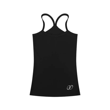 Letter embroidery Long Tank Top