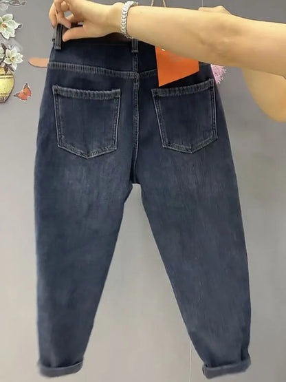 High Waist Straight Jeans