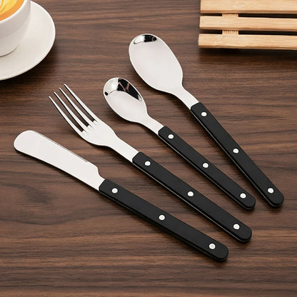 4Pcs Acrylic Handle Flatware