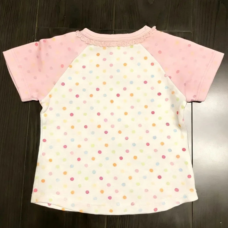 Camiseta Estampada de Conejo a Lunares