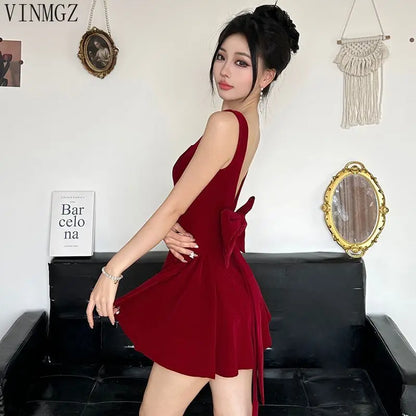halter bow dress