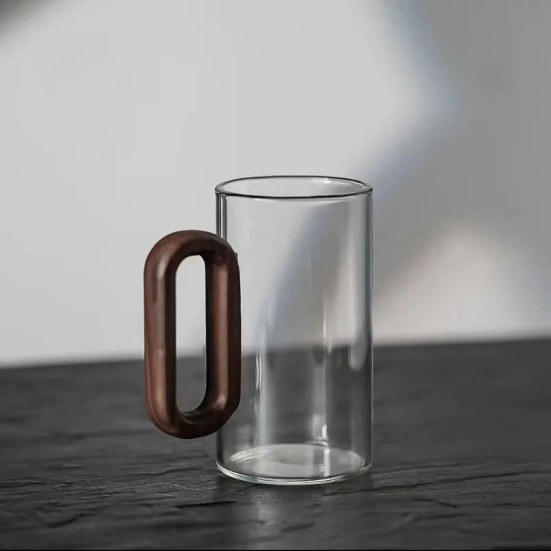 Glass Wood Single-Layer Cup