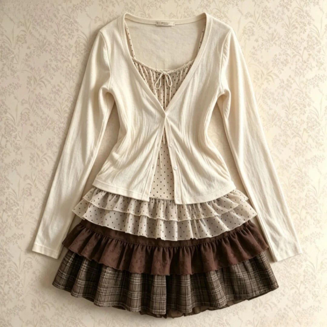 Conjunto de falda de 2 piezas