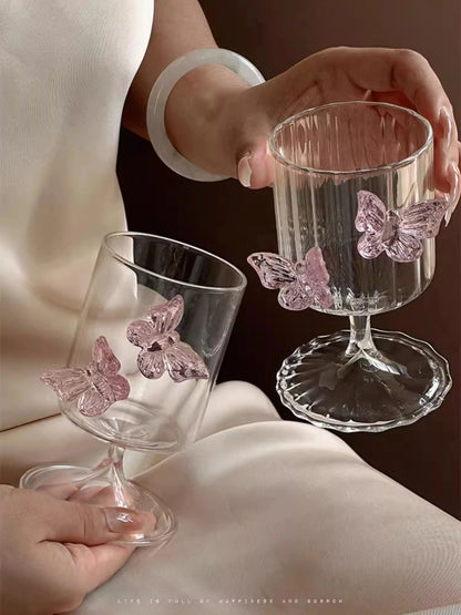 3D Sculpture Butterfly Glass Teapot