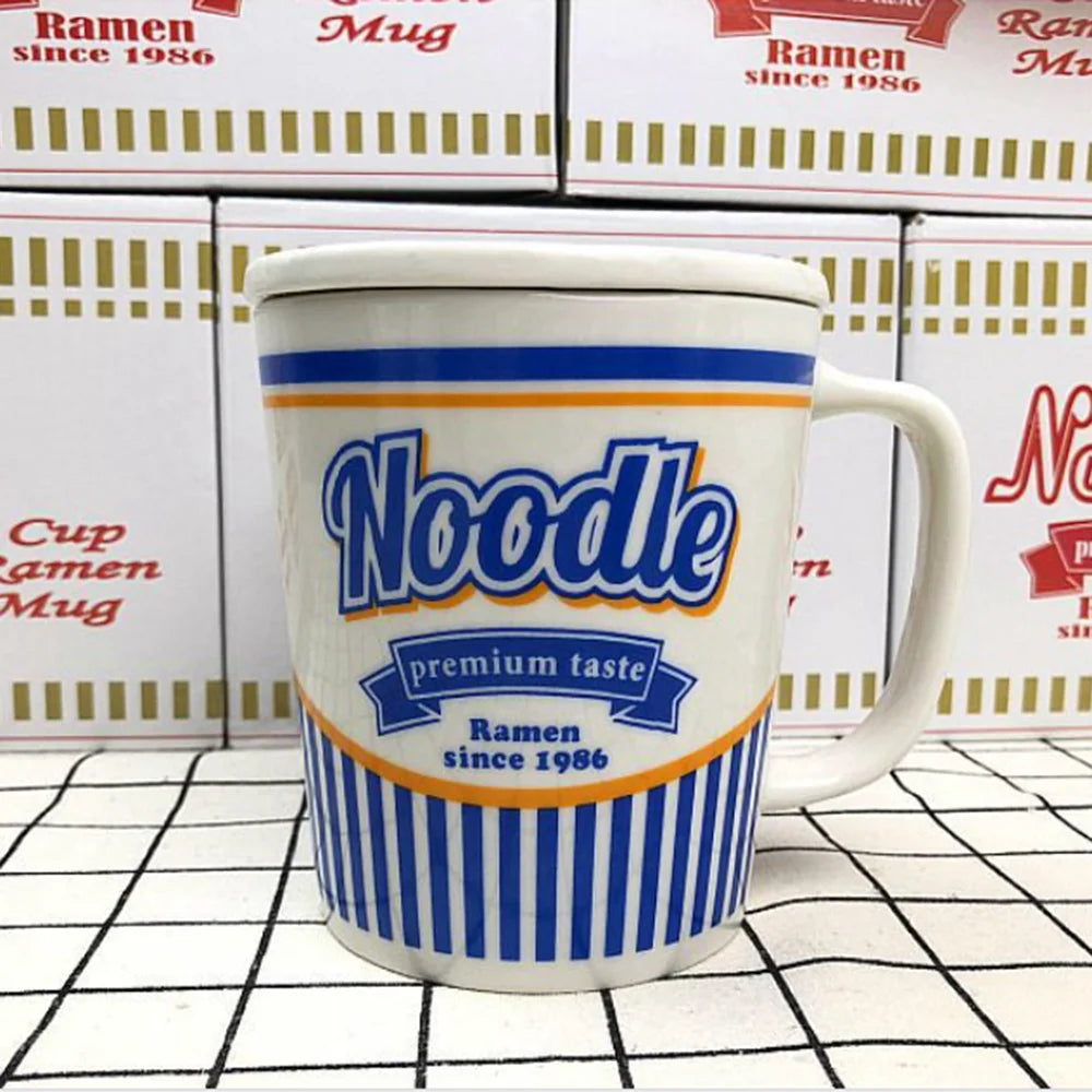 Cup Noodle-shaped Mug with Lid
