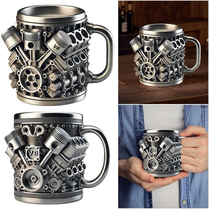 3D Unique Car Engine Coffee Cup