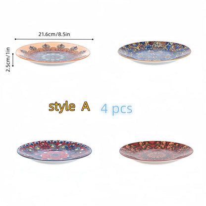 Bohemia ceramic large plate set