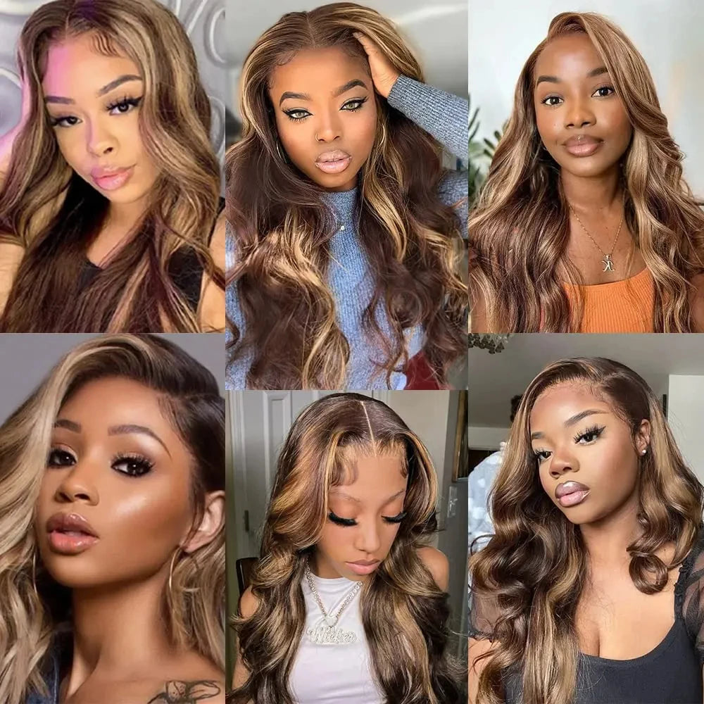 Highlight Brazilian Body Wave Lace Front Wig