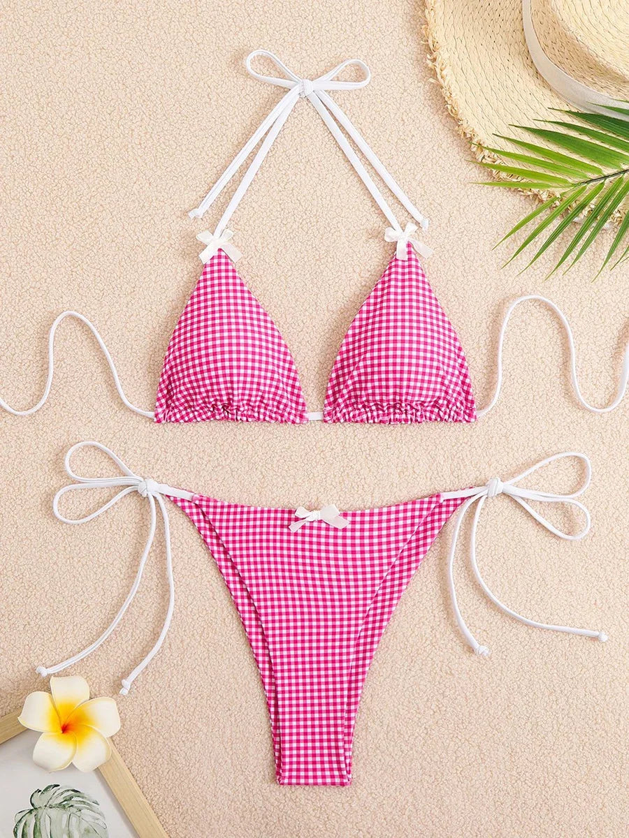 Plaid Bikini