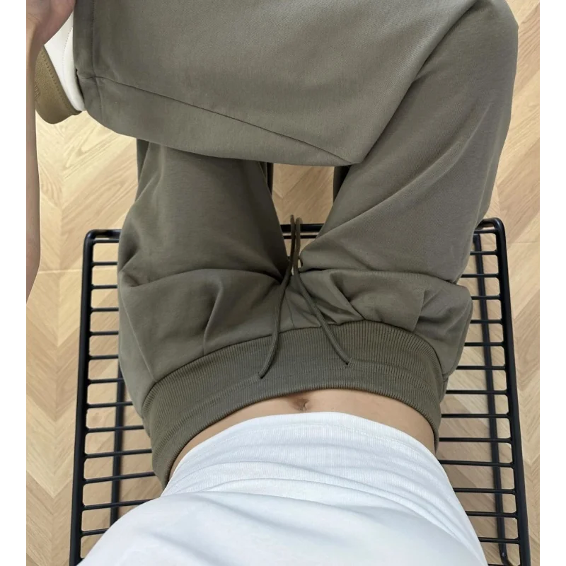 Low-waist Straight Loose Wide-leg Trousers