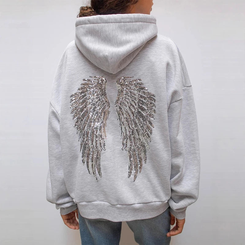 Wings Beads Sweatshirt