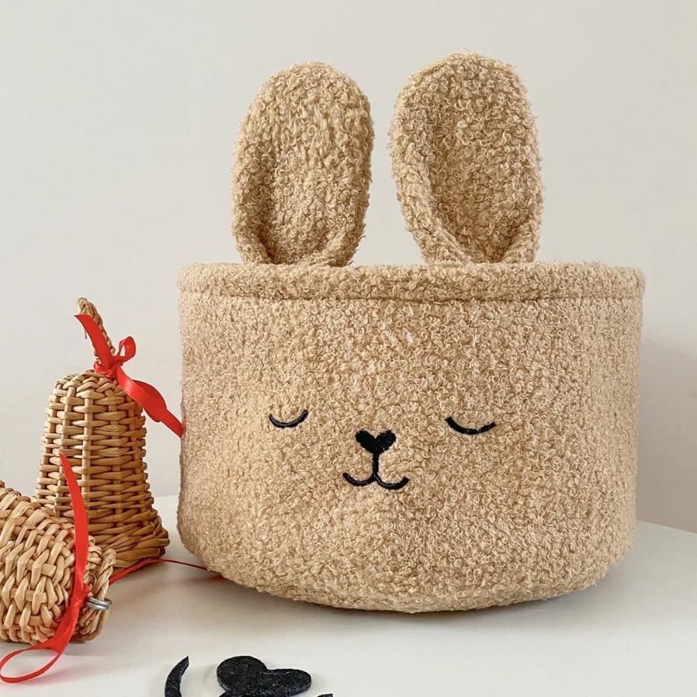 Soft Plush Sundries Storage Basket