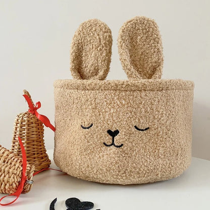 Soft Plush Sundries Storage Basket