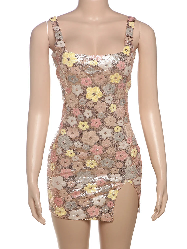 Floral Print Mini Dress