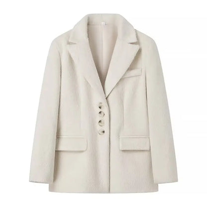 Turn Down Collar Coat