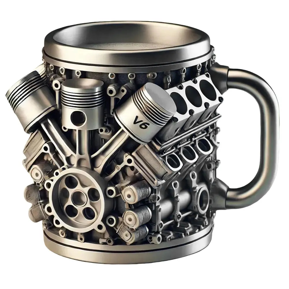 3D Unique Car Engine Coffee Cup