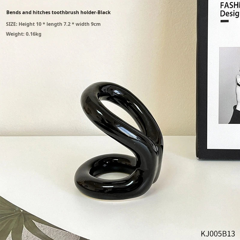 Ins modern casual rope series ceramic toothbrush holder